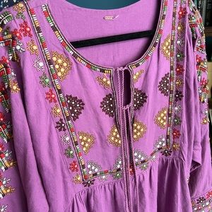 Free People Embroidered Tunic